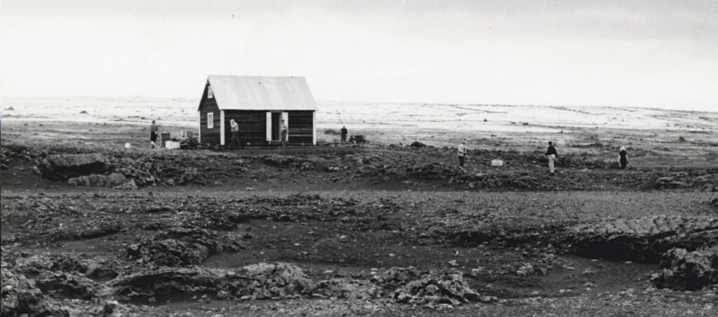 Skálinn í Jökulheimum sumarið 1955. Ljósm.: Óþekktur